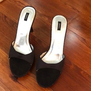 Xhilaration Women’s open toe heels slides